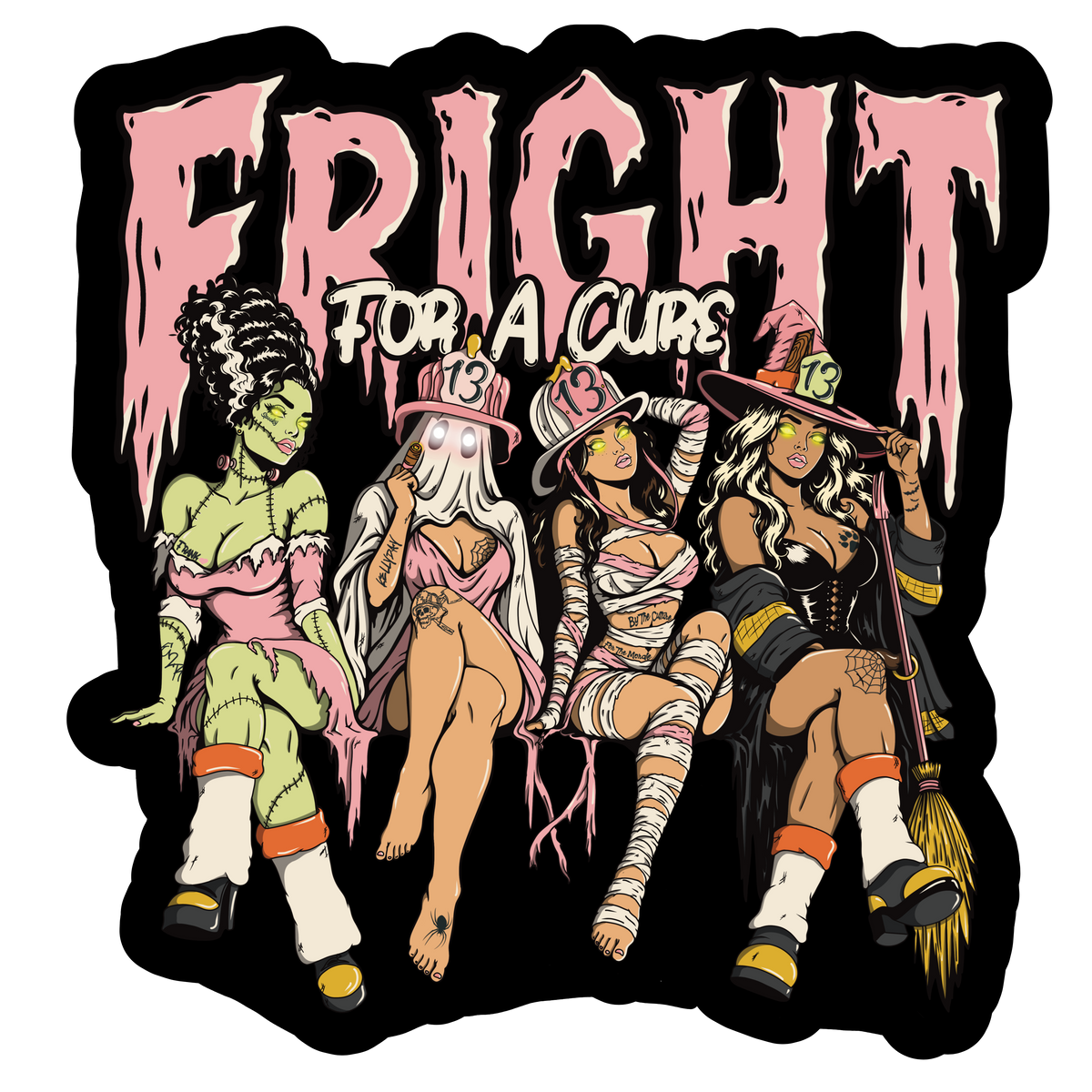 Fright for a cure girls